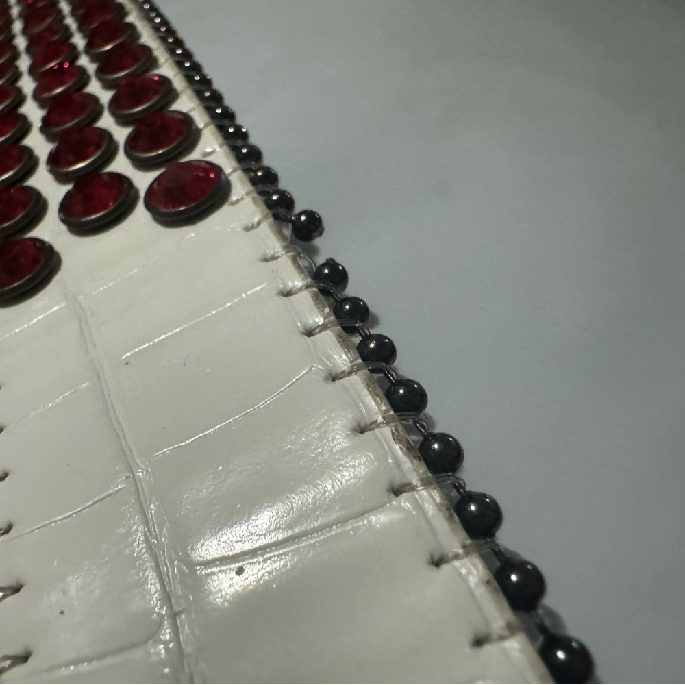 Karma Red Rhinestone Studded Belt - Picture 6 of 8